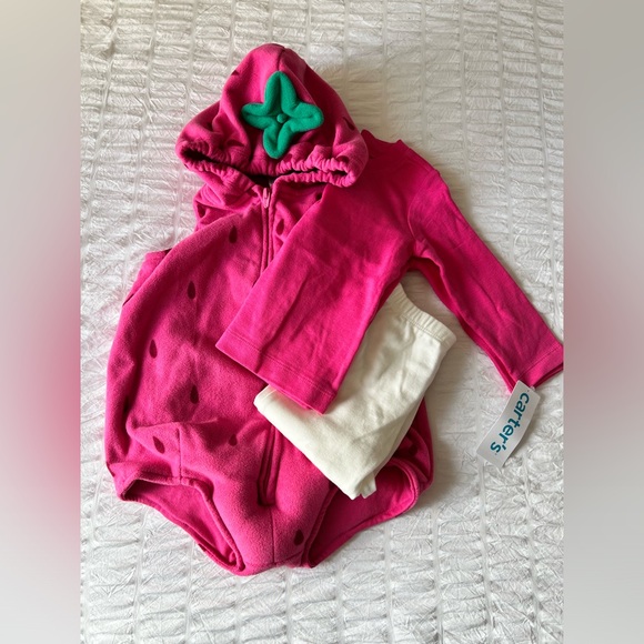 Carters Strawberry Costume Size 6-9M BNWT - Picture 2 of 7
